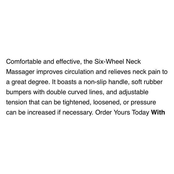 Reposepoint 6 wheel adjustable neck massager. NWOT. - Picture 7 of 7